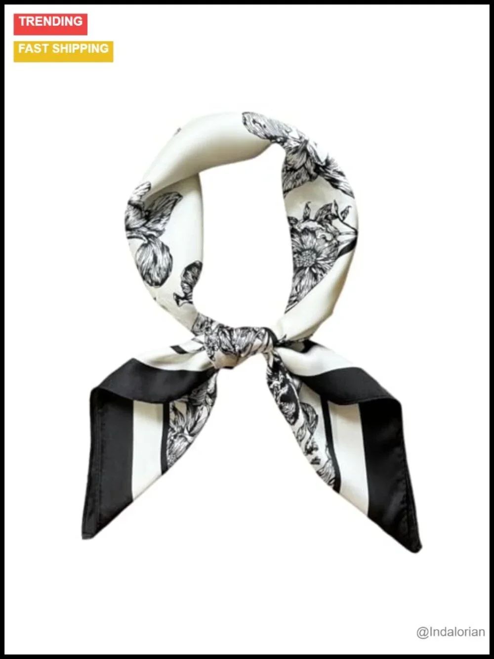 Medium Square Satin Scarf Head Scarf 27.5x27.5 inches